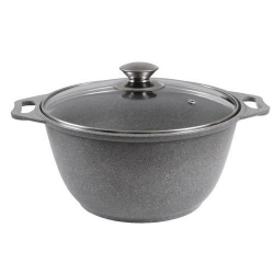 Кастрюля-жаровня 4,0л  жмс42а свет.мрам./г.Кукмор/